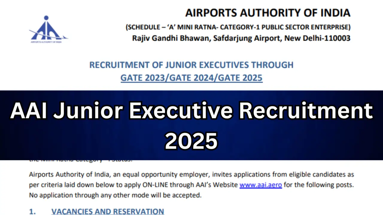 AAI Junior Executive Recruitment 2025