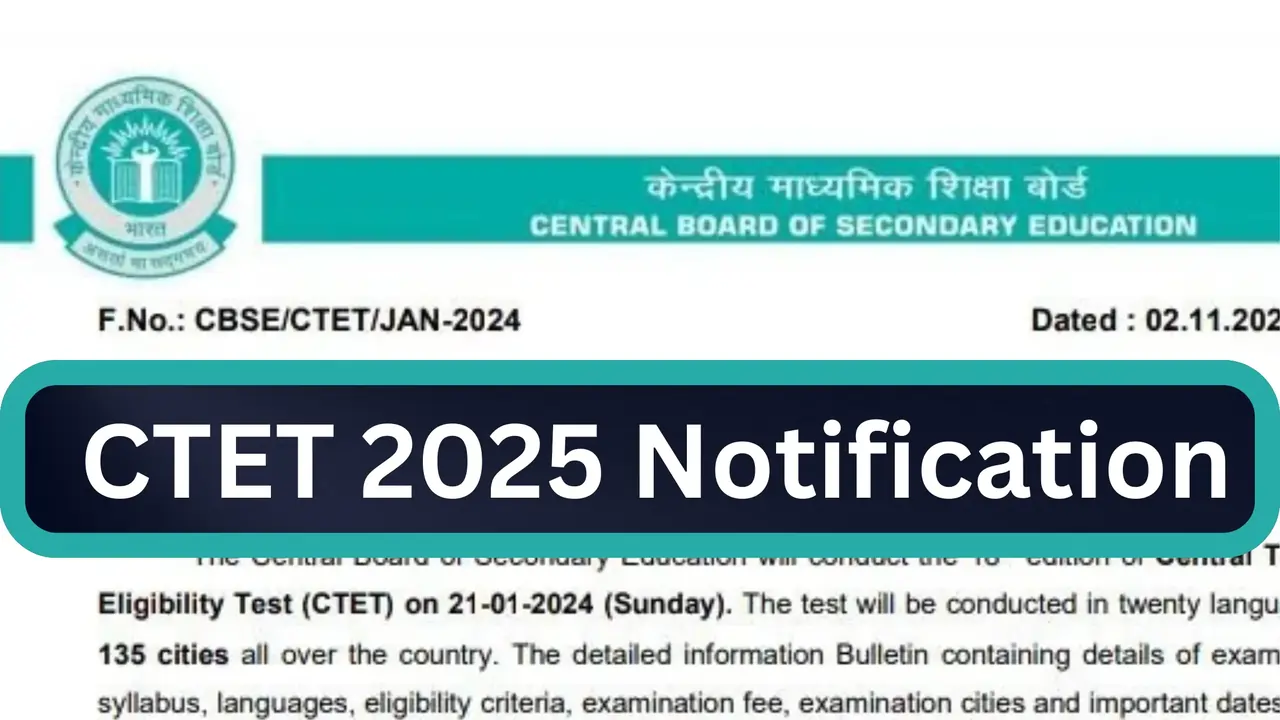 CTET 2025 Notification
