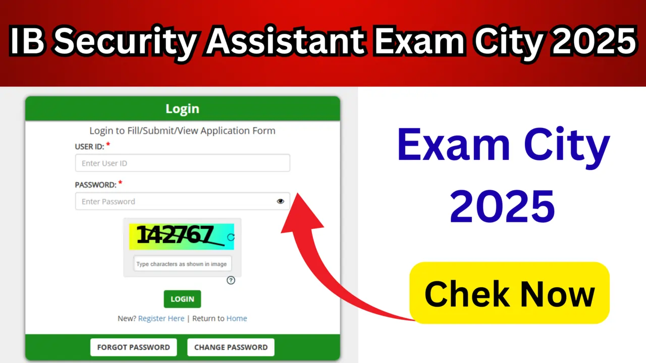 IB Security Assistant Exam City 2025