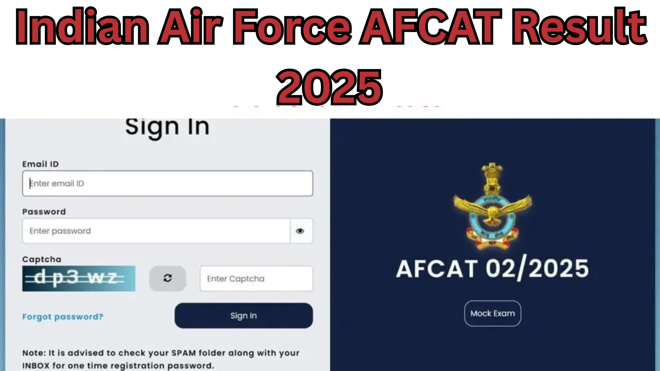 Indian Air Force AFCAT Result 2025